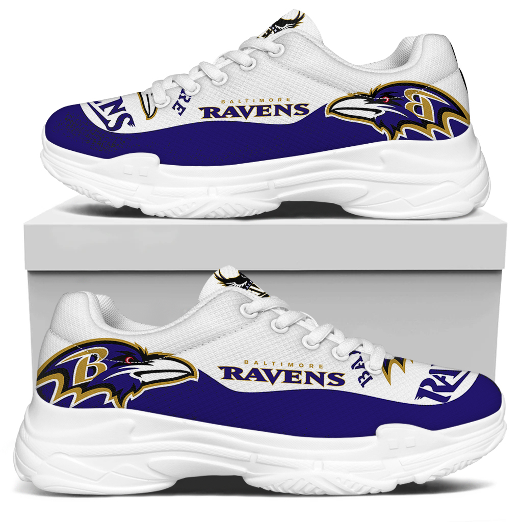 Men's Baltimore Ravens Edition Chunky Sneakers With Line 003